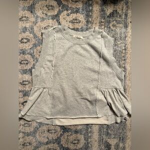 FREE PEOPLE Danny Pullover in Sand Grey Small Excellent Condition